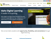 Tablet Screenshot of idahodigitallearning.org
